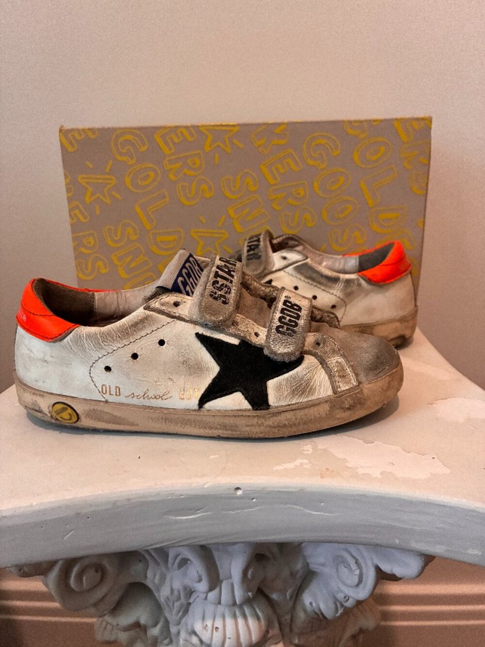 Golden Goose Kids Old School Sneakers Black Star EU 28